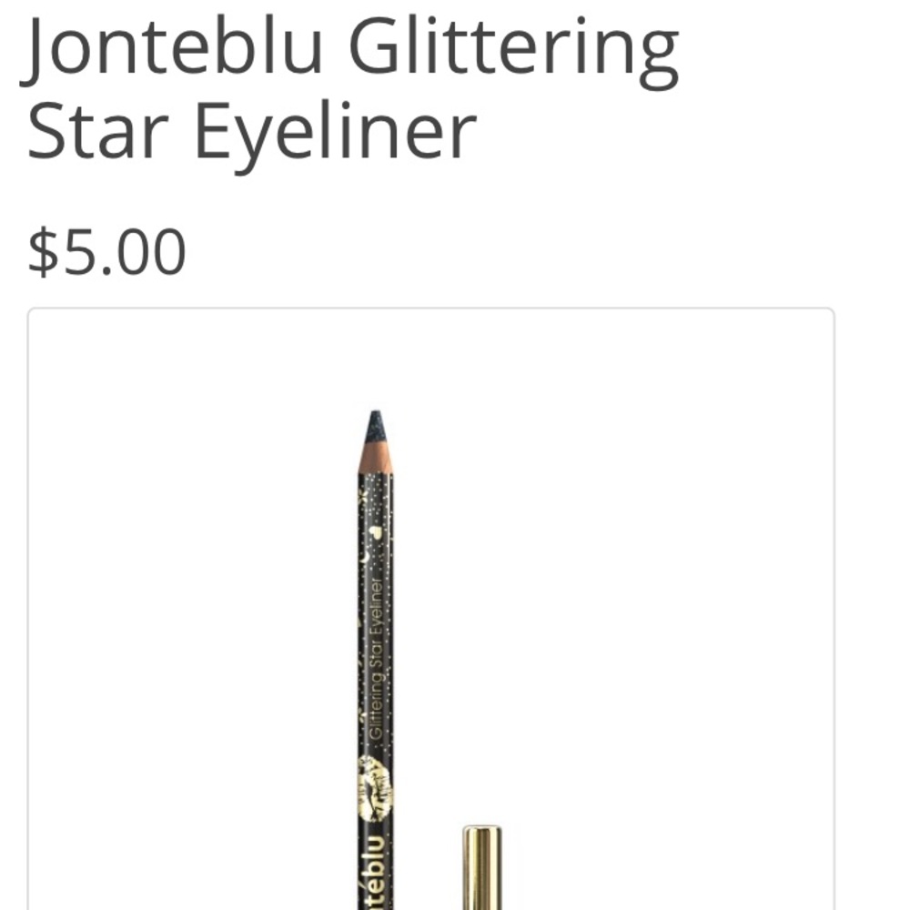 Jonteblu Glittering Star Eyeliner  (Black)